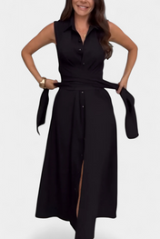 Meryl Πουκαμισοφόρεμα με Κουμπιά και Ρυθμιζόμενη Ζώνη