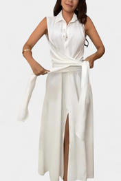 Meryl Πουκαμισοφόρεμα με Κουμπιά και Ρυθμιζόμενη Ζώνη