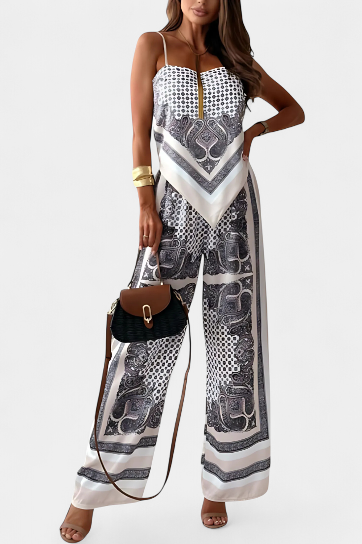 Leonie Σετ με Μοτίβο Paisley και Λουράκια