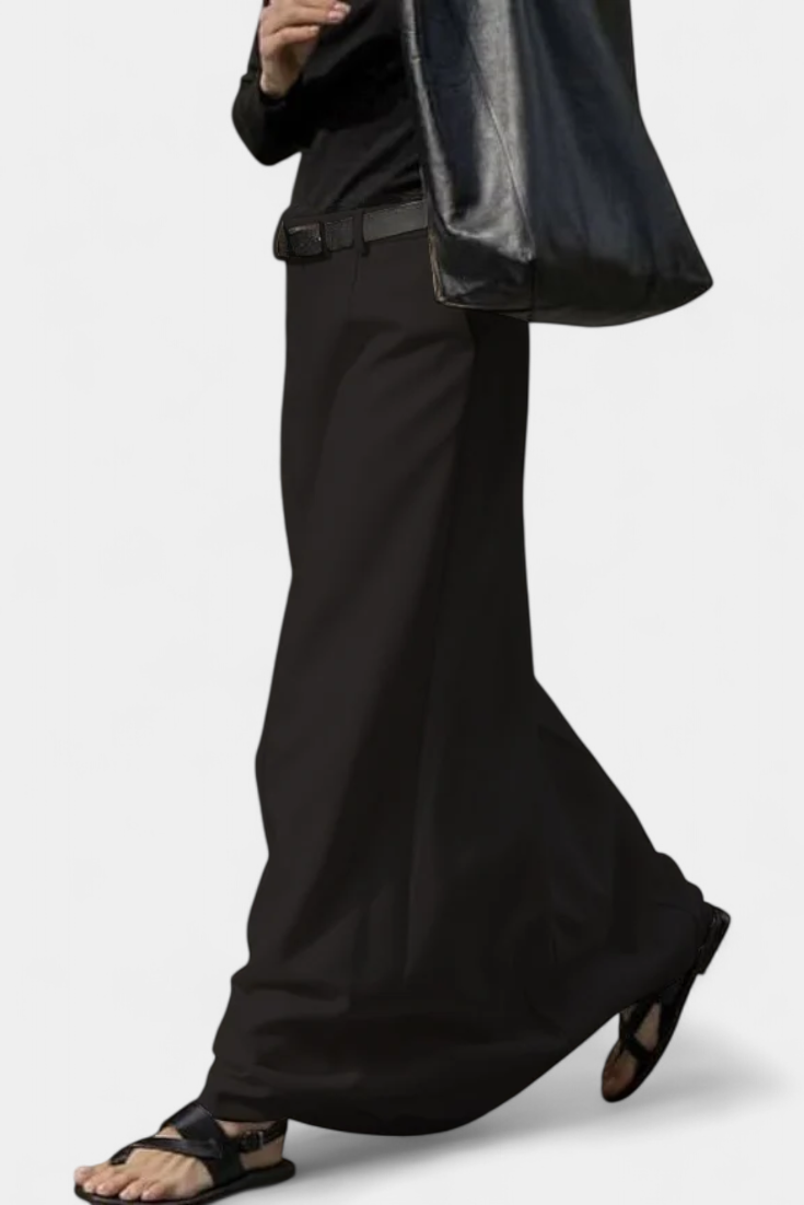 Ada Φούστα H-Line Μονόχρωμη με Μοντέρνο Αστικό Στυλ