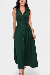 Meryl Πουκαμισοφόρεμα με Κουμπιά και Ρυθμιζόμενη Ζώνη