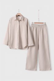 Skye Σετ Δύο Τεμαχίων από Βαμβάκι και Λινό