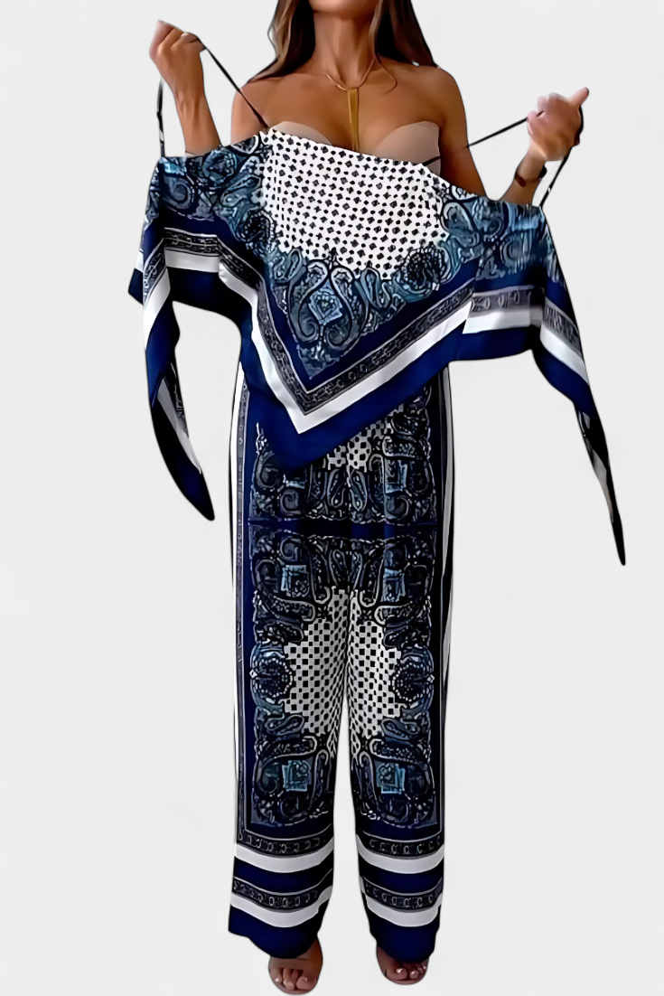 Leonie Σετ με Μοτίβο Paisley και Λουράκια