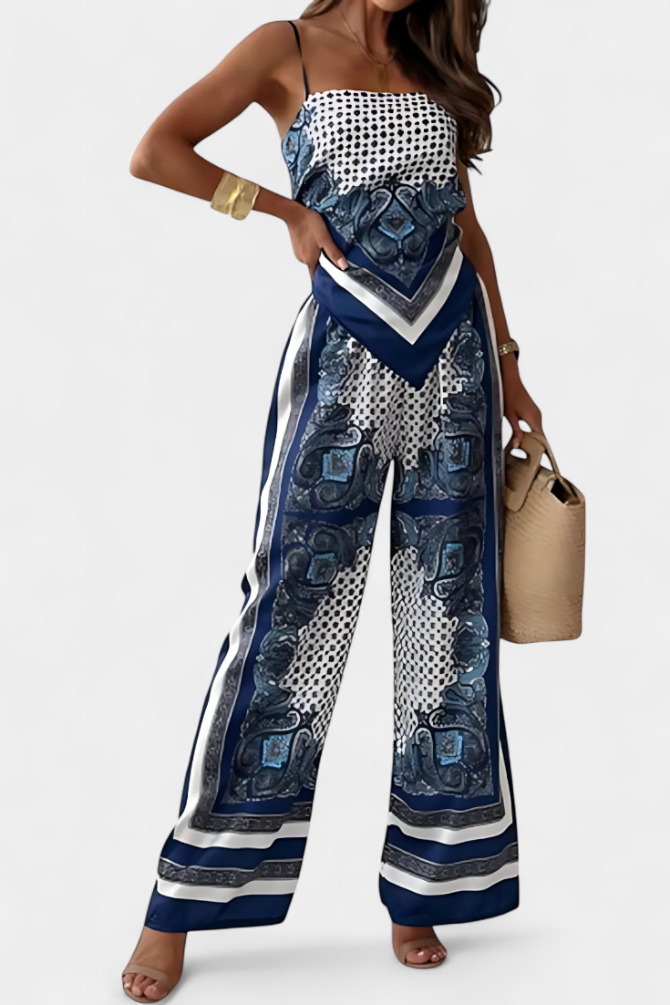 Leonie Σετ με Μοτίβο Paisley και Λουράκια