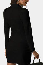 Heidi Κομψό Φόρεμα Blazer με Διπλή Πατιλέτα