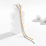 Κομψό Ρυθμιζόμενο Μακρύ Κολιέ με Σχέδιο Φιδιού