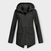 Κομψό Αδιάβροχο Μπουφάν με Κουκούλα