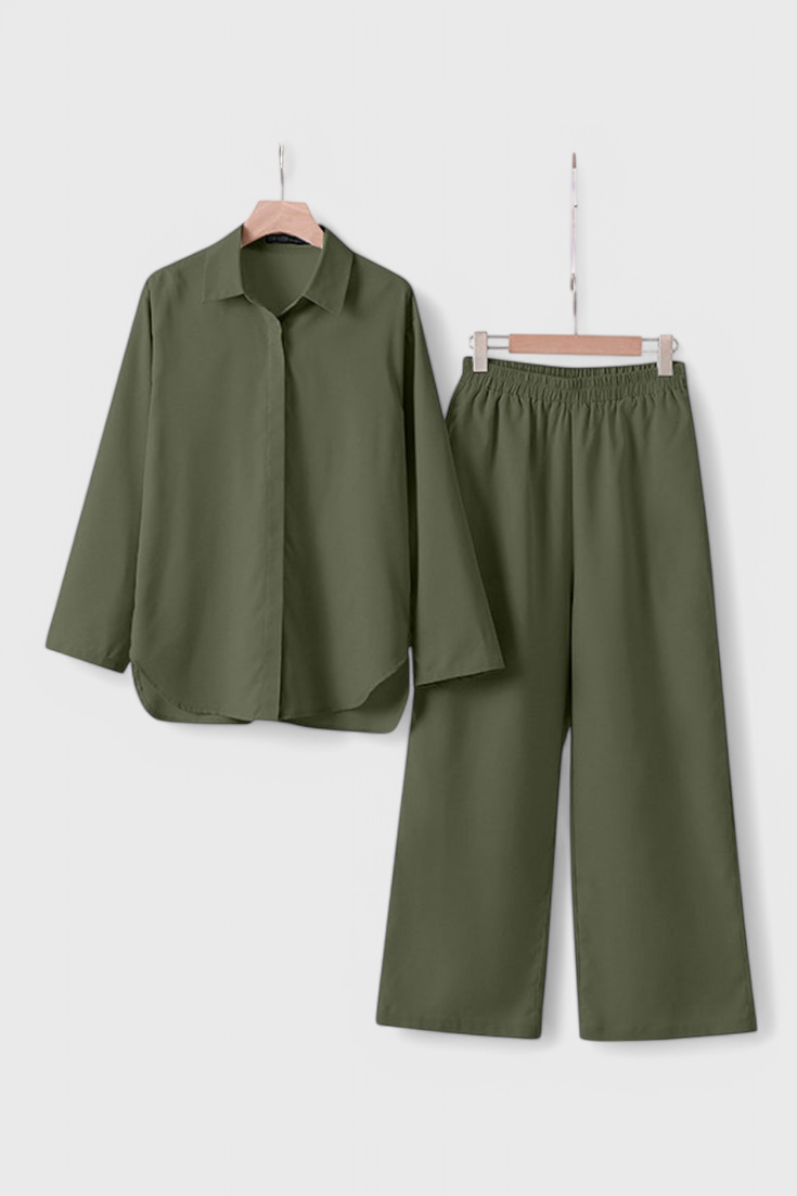 Skye Σετ Δύο Τεμαχίων από Βαμβάκι και Λινό