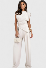 Sofia Ασύμμετρο Σετ με Ντραπέ Ώμους