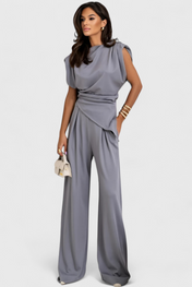 Sofia Ασύμμετρο Σετ με Ντραπέ Ώμους