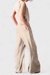 Yvanne Καλοκαιρινό Αμάνικο Σετ Vintage