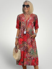 Χίλαρι | Vibrant Mid-Length Φόρεμα