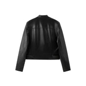 Iris | Κοντό τζάκετ τύπου μοτοσικλέτας από PU