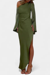Keisha Ασύμμετρο Μάξι Φόρεμα με Έναν Ώμο