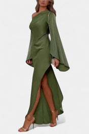 Keisha Ασύμμετρο Μάξι Φόρεμα με Έναν Ώμο
