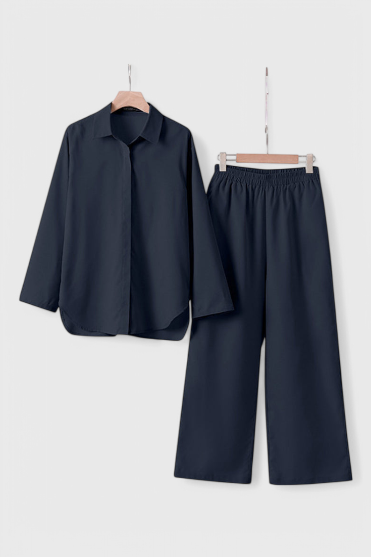 Skye Σετ Δύο Τεμαχίων από Βαμβάκι και Λινό