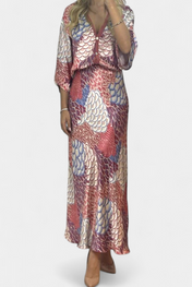 Shae Απαλό Σετ με Μπλούζα και Φλοράλ Φούστα Γοργονέ