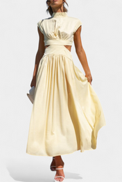 Jocelyn Σετ με Φόρεμα με Πλαϊνό Σκίσιμο