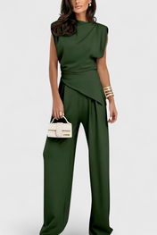 Sofia Ασύμμετρο Σετ με Ντραπέ Ώμους