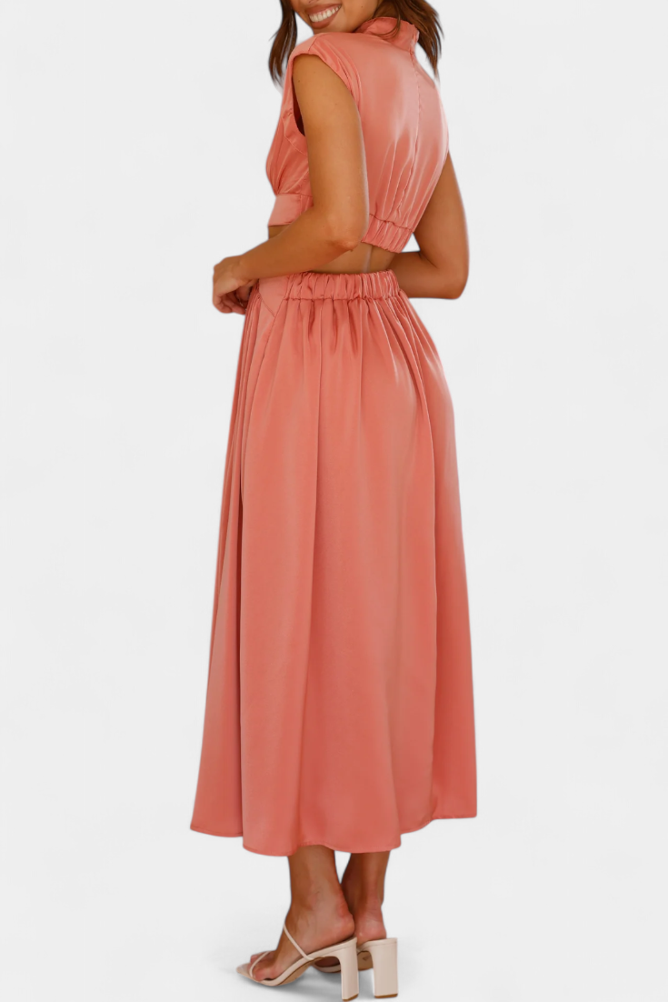 Jocelyn Σετ με Φόρεμα με Πλαϊνό Σκίσιμο