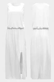 Dianne Αμάνικο φόρεμα με σκίσιμο στο πλάι με χαλαρή σιλουέτα