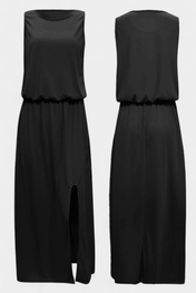 Dianne Αμάνικο φόρεμα με σκίσιμο στο πλάι με χαλαρή σιλουέτα