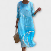 Miranda — Στιλάτο Μάξι Φόρεμα με Λουλούδια