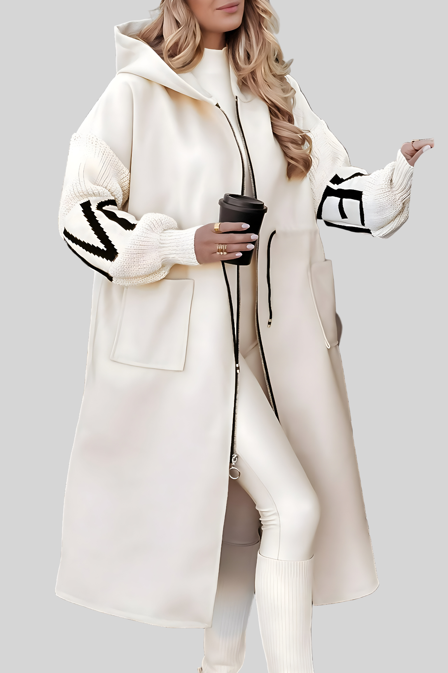 Rosana | Κομψή Ζακέτα με Κουκούλα