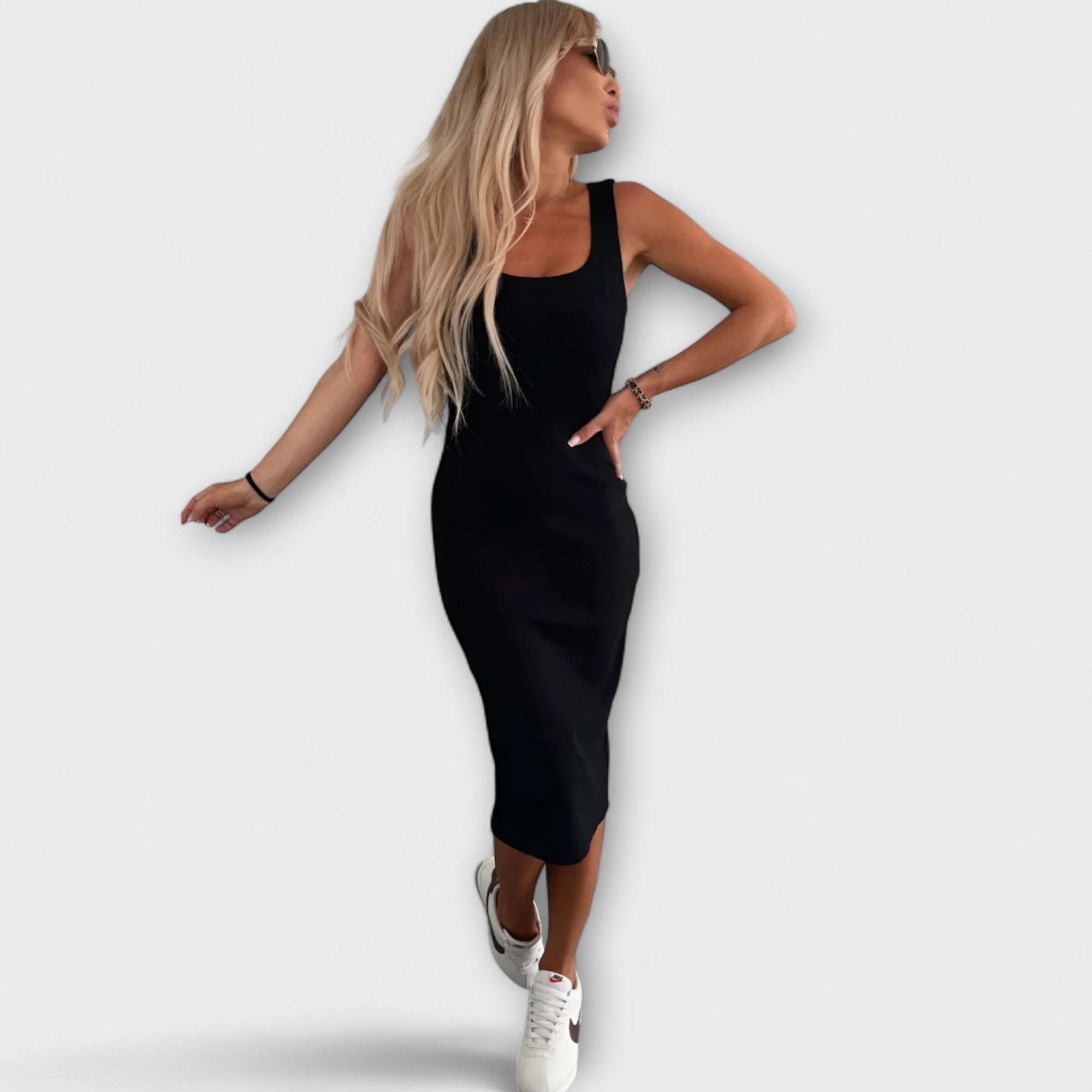 Manon - Άνετο Μίντι Φόρεμα & Ζακέτα