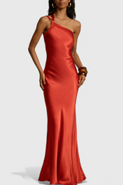 Lucra Μαξι Φόρεμα με Διαγώνιες Τιράντες και Ανοιχτή Πλάτη