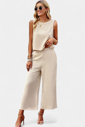 Lavinia Boho Σετ με Αέρινο Τοπ και Σορτς από Λινό και Βαμβάκι