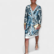 Φόρεμα Χαλαρό με V Ντεκολτέ (Ρετρό Σχέδιο)