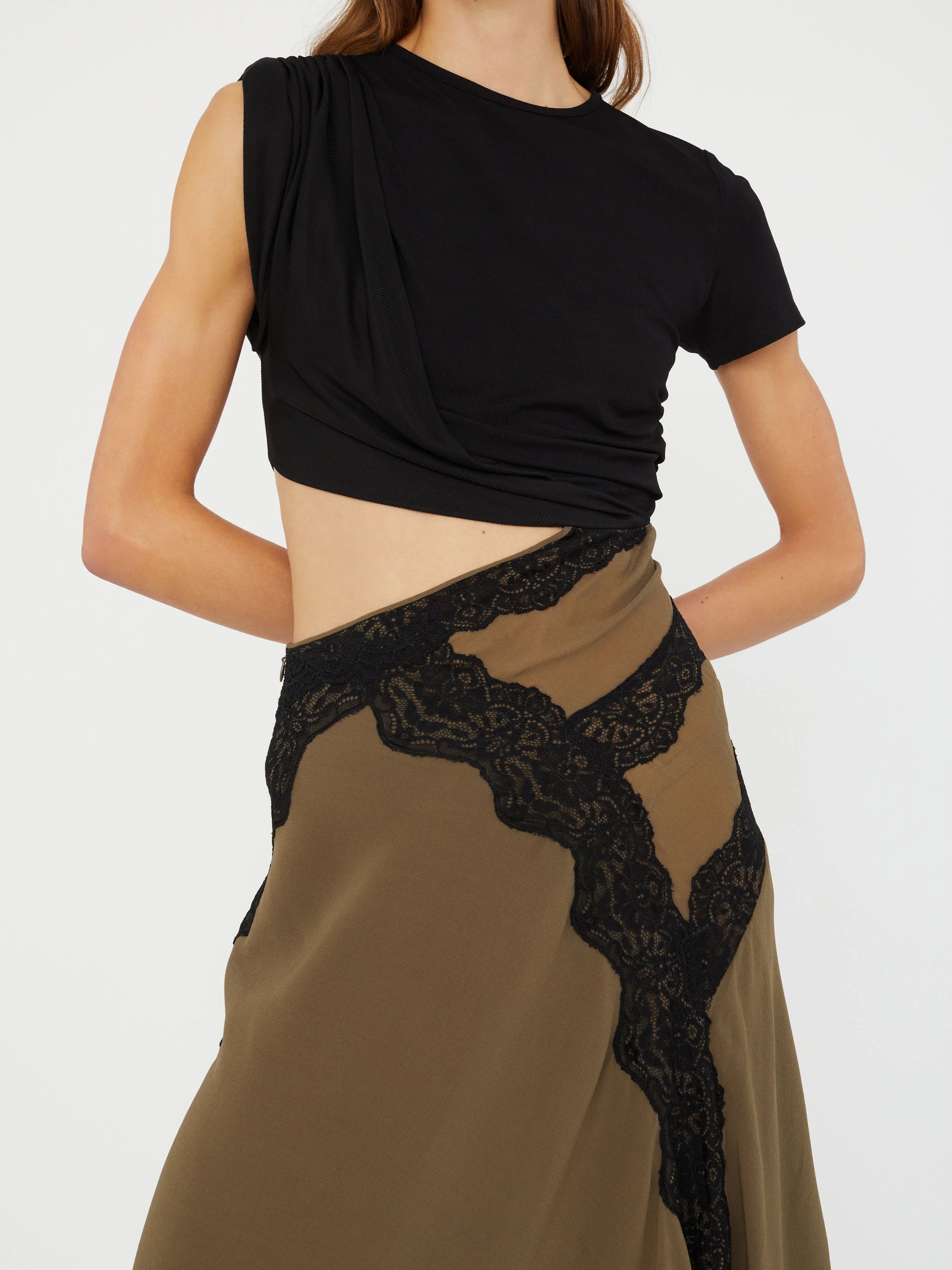 Alice | Φόρεμα midi με στριφτή λεπτομέρεια τύπου μπλούζας