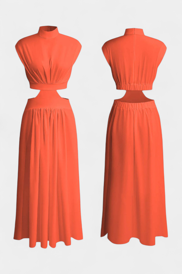 Jocelyn Σετ με Φόρεμα με Πλαϊνό Σκίσιμο