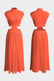 Jocelyn Σετ με Φόρεμα με Πλαϊνό Σκίσιμο