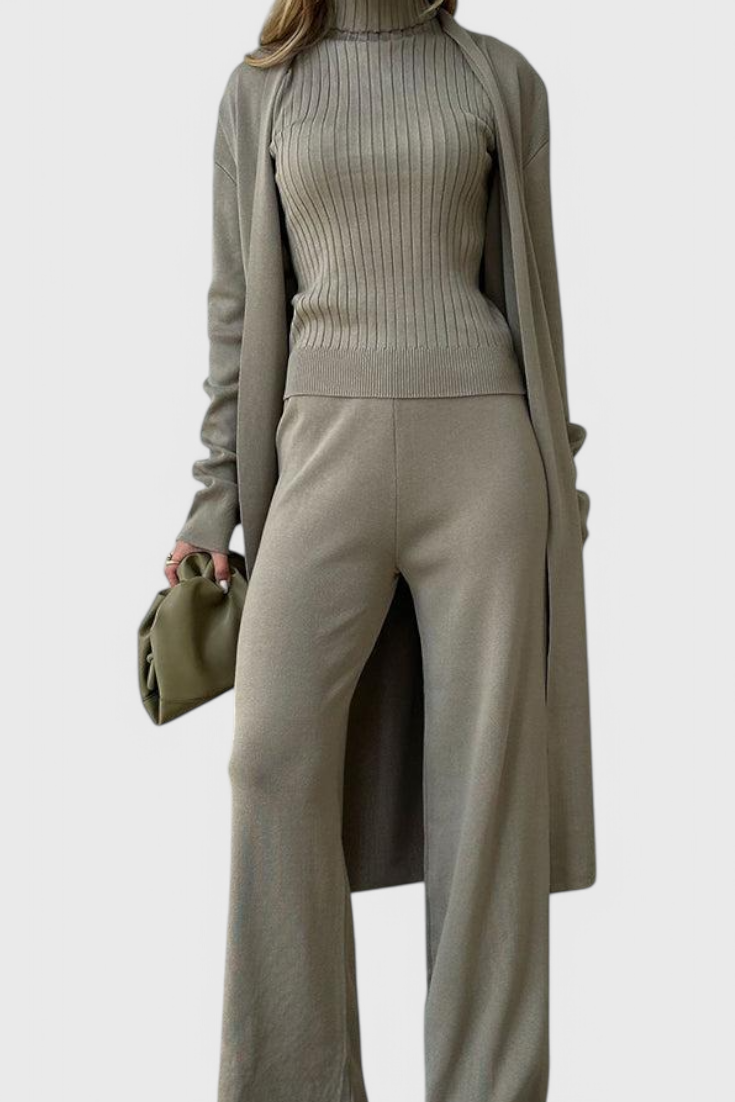 Mahalia Πλεκτό Σετ Τριών Τεμαχίων