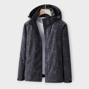 Μοντέρνο Αδιάβροχο Μπουφάν με Κουκούλα