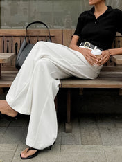 Ίρις | Solid Φαρδύ Μπατζάκι Παντελόνι