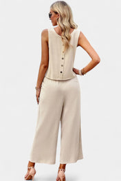 Lavinia Boho Σετ με Αέρινο Τοπ και Σορτς από Λινό και Βαμβάκι