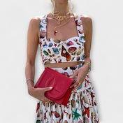 Heather - Κομψό σετ φούστας 2 τεμαχίων