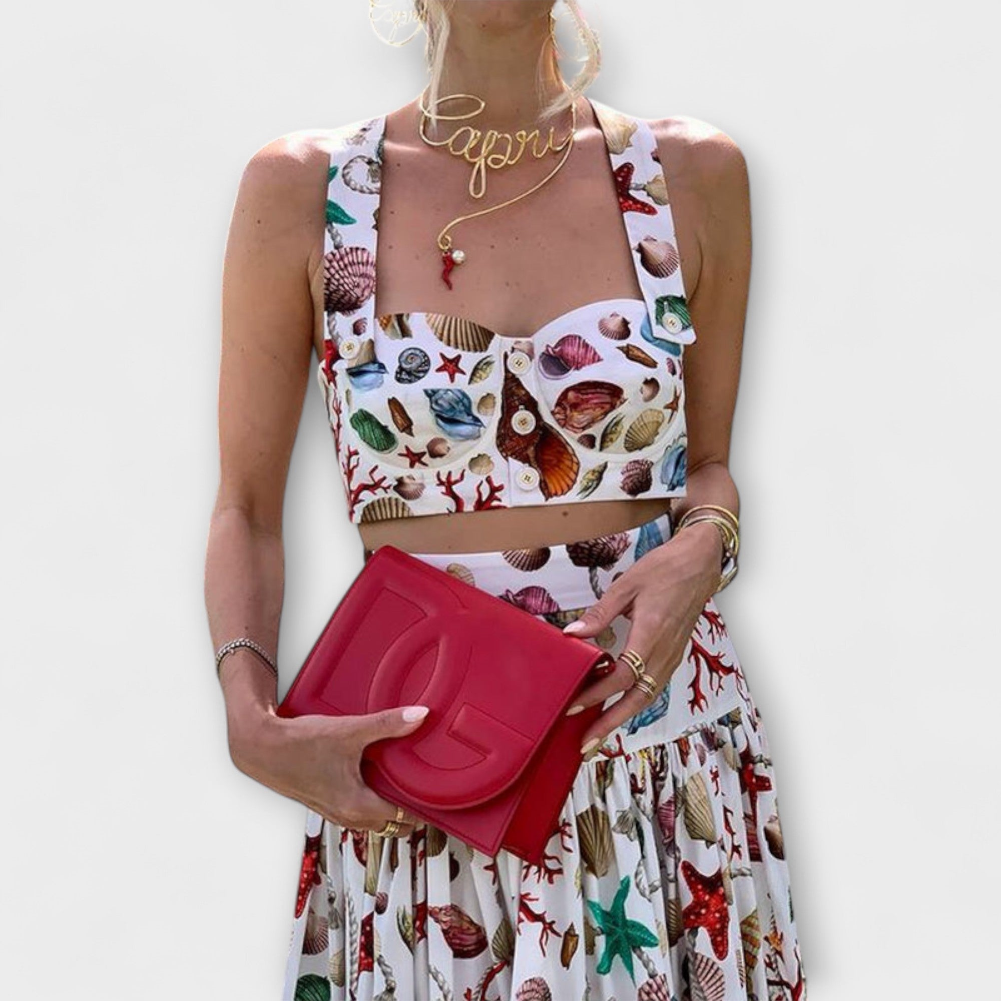 Heather - Κομψό σετ φούστας 2 τεμαχίων