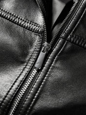 Iris | Κοντό τζάκετ τύπου μοτοσικλέτας από PU