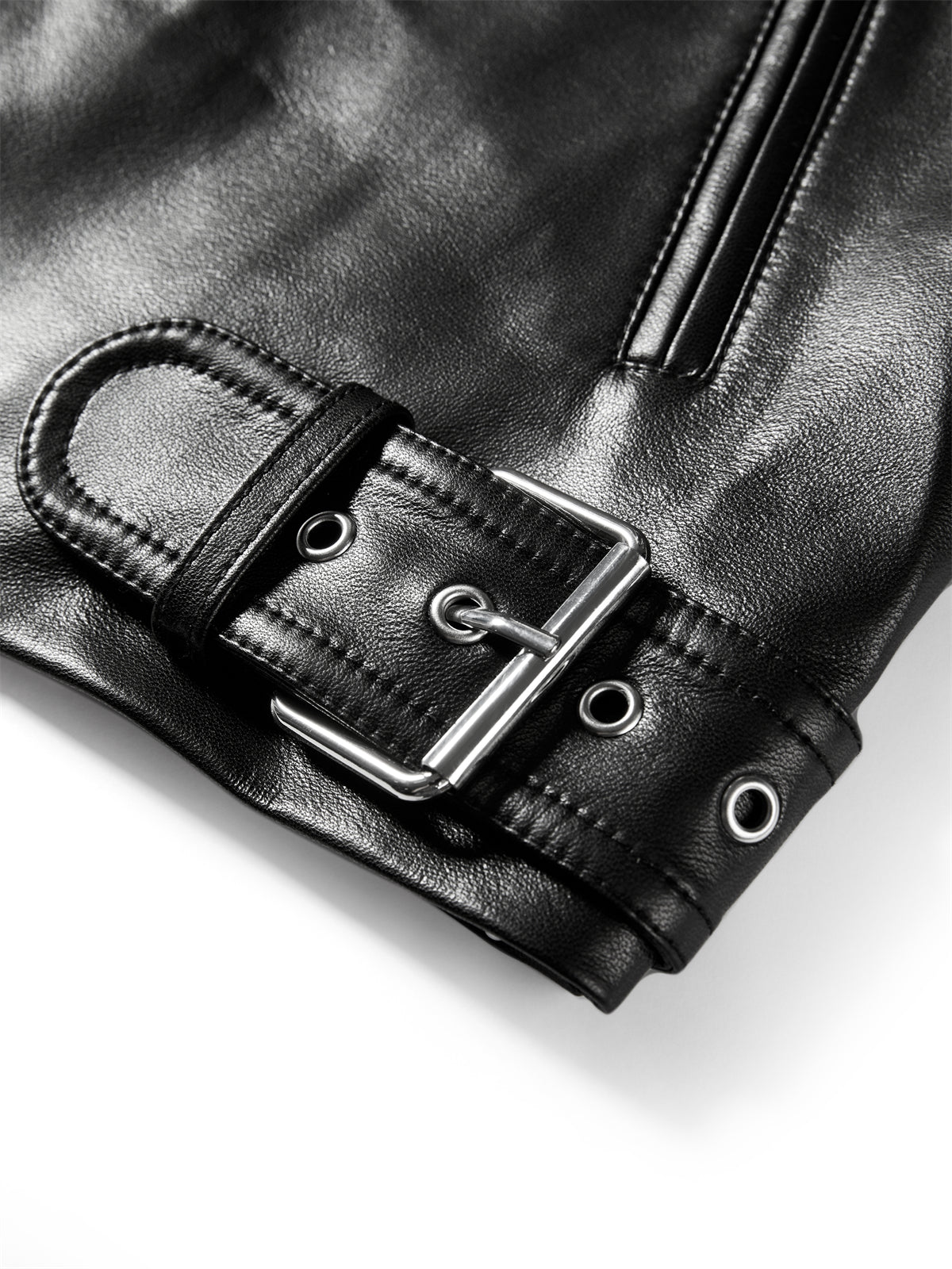 Iris | Κοντό τζάκετ τύπου μοτοσικλέτας από PU