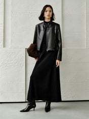 Iris | Κοντό τζάκετ τύπου μοτοσικλέτας από PU