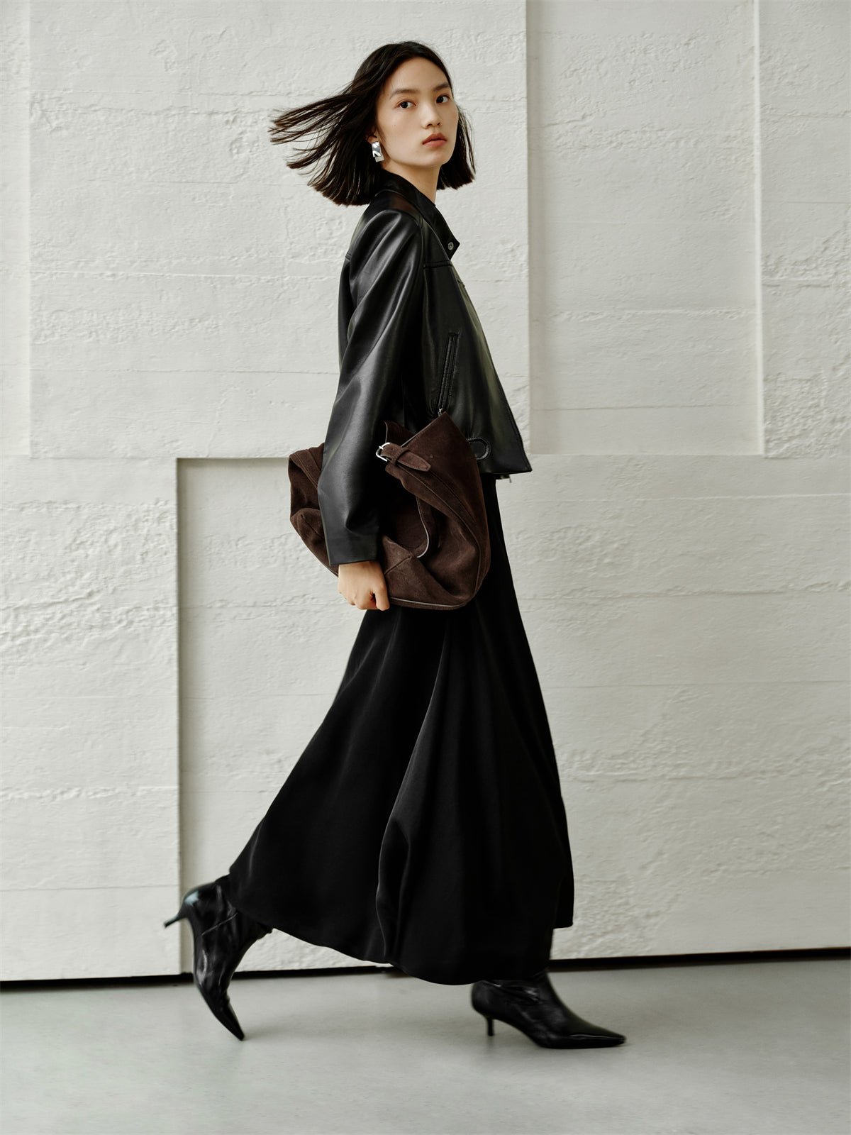 Iris | Κοντό τζάκετ τύπου μοτοσικλέτας από PU