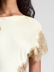 Σόρι | Σατέν and Lace Μάξι Φόρεμα