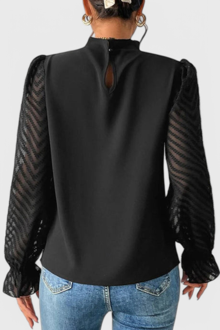 Helga Ναυτική Μπλούζα με Μακριά Μανίκια