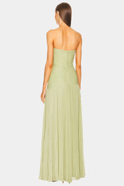 Deia Μάξι Φόρεμα από Δίχτυ με Καμπάνα Μανίκια