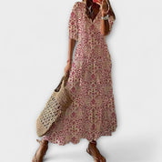 Anna — Μποέμ Καλοκαιρινό Φόρεμα με Ρευστή Σιλουέτα