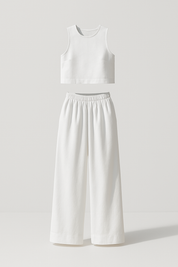 Avelina Μινιμαλιστικό Σετ από Ανάλαφρο Βαμβάκι και Λινό